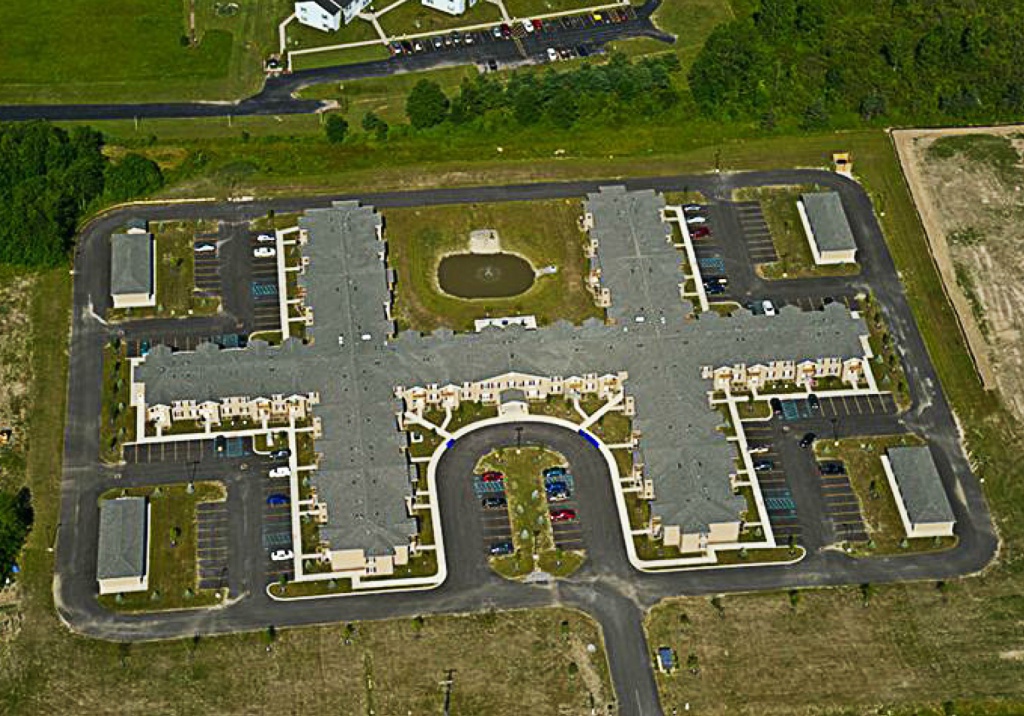 Lancaster Commons Senior Apartments - Lancaster NY - Aerial Property View - Clover Group